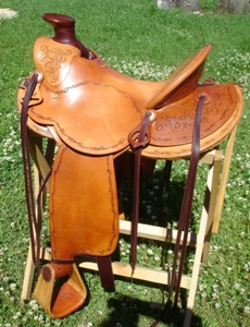 3B Visalia-style old-timer saddle